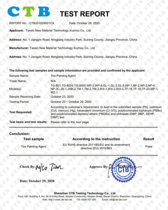CTB TEST REPORT